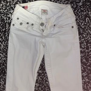Bootcut True Reigion White Jeans (25)